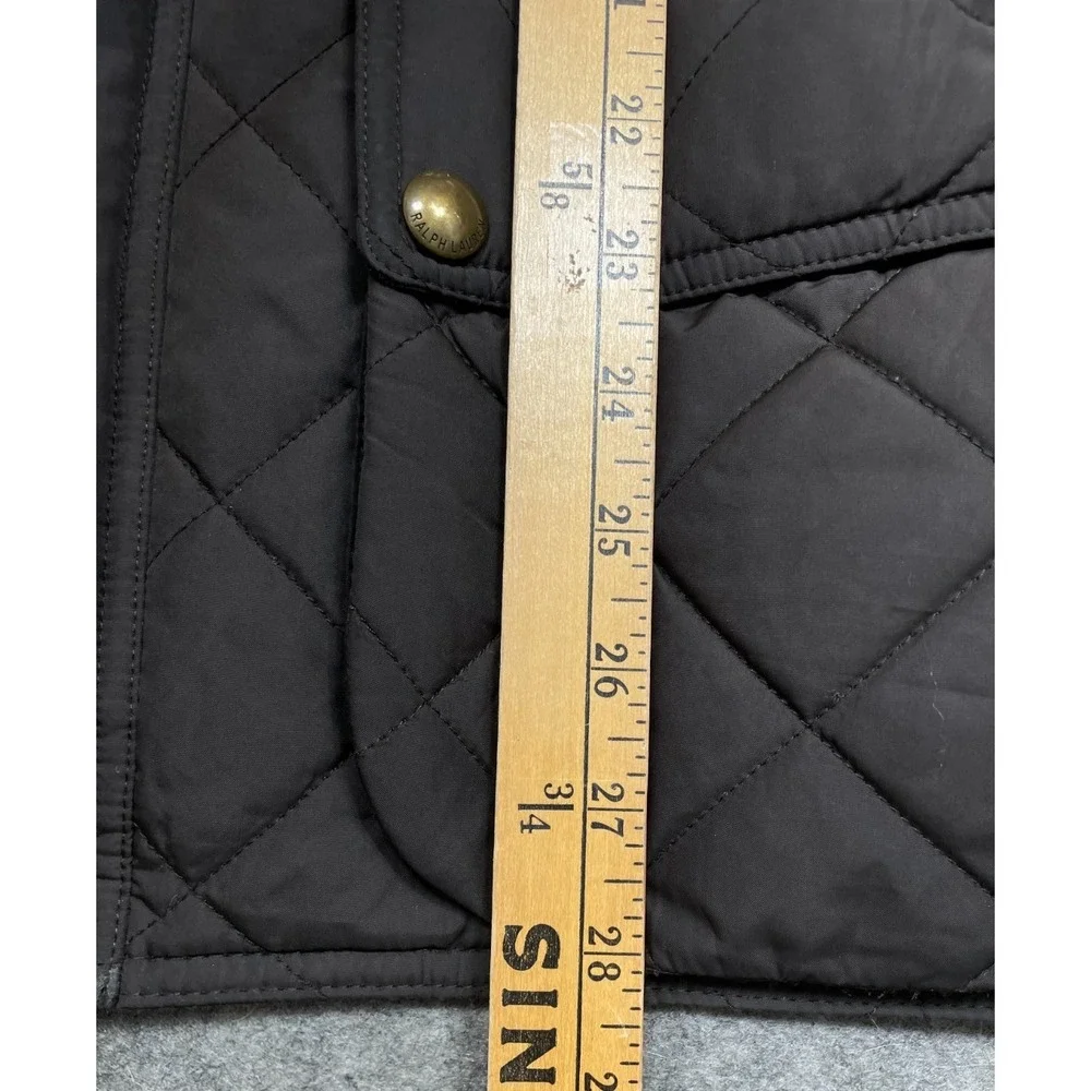 Polo Ralph Lauren Leyland Quilted Vest Brown Large Field Zip Corduroy Collar